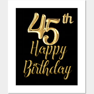 45 Year Old Gifts Crew 45th Birthday Party diamond Posters and Art
